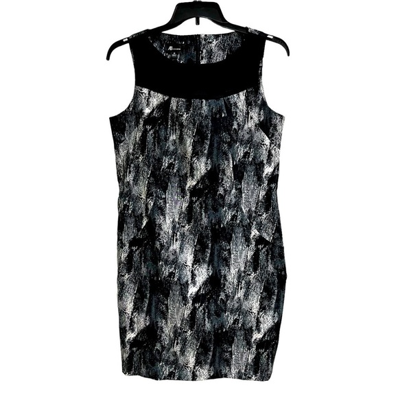 AB Studio Dresses & Skirts - AB Studio Sleeveless Black/Gray/White Midi Dress Size 16